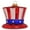 3 1/4" Uncle Sam Hat, variant on Christmas By Krebs Blown Glass Collectible Tree Ornaments (5.75" Army Tank)