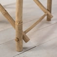 thumbnail image 6 of Zew Indoor Black Canvas Folding Director Chair Bamboo Portable Camping Outdoor Set of 2, 35" H x 18" W x 23" D, 6 of 9