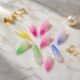 thumbnail image 5 of ONLYEOR Spring Macaron Press On Nails, Cute Sweet Colorful Design, Long Pointed Fake Nails for Daily & Date Look, 5 of 8