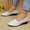 White, variant on Viluyesy Flats for Womens, Shallow Comfort Round Toe Floral Hollow-Up Casual Slip-On Ballet Shoes Black