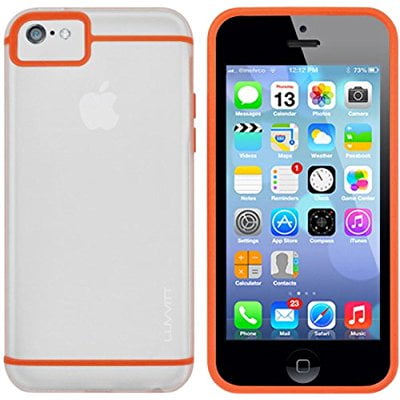 Grondwet fictie Prehistorisch LUVVITT HYBRID Transparent Case / Back Cover with Bumper for iPhone 5C  (LIFETIME WARRANTY | Retail Packaging) - Clear - Walmart.com