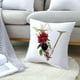 thumbnail image 2 of Funda De Cojín Con Letras En Relieve Doradas Y Decoración Con Iniciales De Rosas Decoración Del Hogar Para Primavera/Verano Regalo Para El Día De La Madre, 2 of 3
