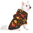 thumbnail image 2 of Fotbe Thanksgiving Turkey Print Small Dog Sweater Hoodies Pet Grey Hooded Soft Fleece Sweatshirts with Pocket Fall Winter Puppy Cat Sweaters Warm Clothes-X-Large, 2 of 7