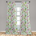 thumbnail image 5 of Ambesonne Cat Curtains, Smiling Cat Maneki Neko, Pair of 28"x84", Multicolor, 5 of 5