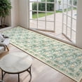 thumbnail image 5 of SUNDEREY 2'6"x8' Vintage Floral Kitchen Rug,Runner Rugs 2.6x8ft Boho Hallway Rug,Non Slip Washable Rug,Soft Non-Slip Khaki Indoor Carpet for Entryway Laundry Bedroom,Beige, 5 of 11