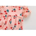 thumbnail image 6 of TUOBARR Newborn Infant Baby Girls Print Ruched Romper Bodysuit Hairband Clothes Outfits Pink (3-24Months), 6 of 9