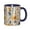 NavyBlue, variant on Wildflower Floral Coffee Mug Fun Custom Ceramic Mugs 11oz Black