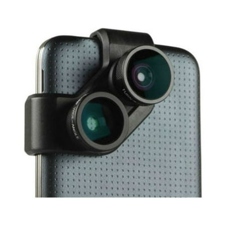 Image of Olloclip 4-in-1 Photo Lens for Samsung Galaxy S 5 Cell Phones OCER-GS5-FW2M-BB