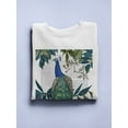 thumbnail image 3 of Peacock On Branch Book Print. Sweatshirt Women -Fab Funky Designs, Female 5X-Large, 3 of 4