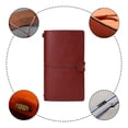 thumbnail image 3 of Travel Journal Notebook Vintage Retro Handmade Leather Lined Journal Refillable Note Book For Taking Notes - Burgundy, 3 of 5