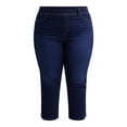 thumbnail image 5 of Terra & Sky Women's Plus Size High Rise Capri Jeggings, Sizes 0X-5X, 5 of 5