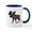 White/Navy Inside, variant on CafePress - MOOSE Mugs - 11 oz Ceramic Mug - Novelty Coffee Tea Cup