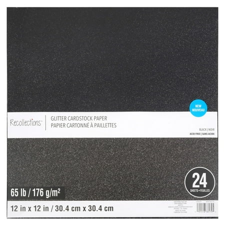 UPC: 0191518381795 | Glitter 12 x 12 Cardstock Paper Pack by Recollections™ 24 Sheets