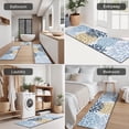 thumbnail image 5 of Blue Floral and Petal Pattern Kitchen Rugs Sets Of 3,Kitchen Runner Rugs Non Skid Washable,Decorative Kitchen Floor Mats for Kitchen,Sink,Laundry,17"x30"+ 17"x47" + 17"x59", 5 of 6
