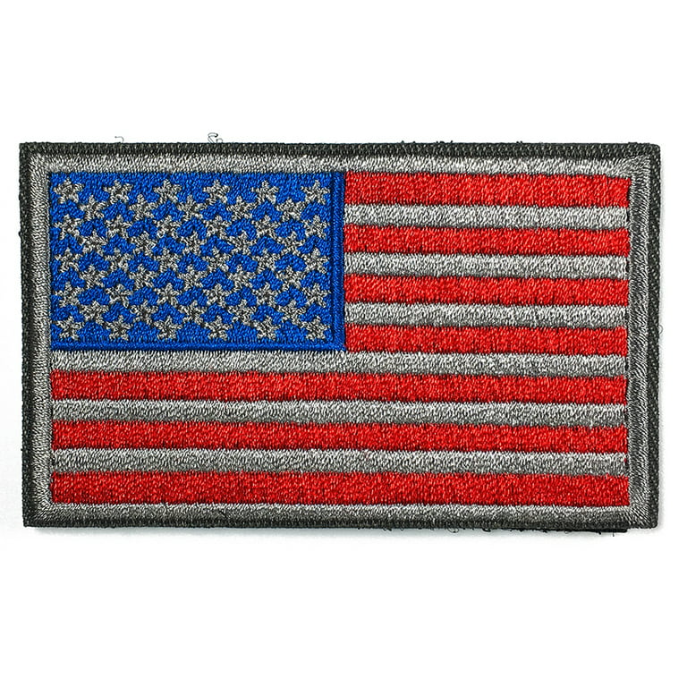 Anley Tactical USA Flag Patches (2 Pack) Forward & Reversed - 2x