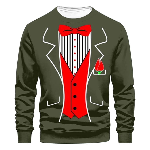 Sudaderas sin capucha para hombre, estilo casual, con estampado de moda, sudadera de manga larga, blusas de manga larga con cuello redondo, camisas, blusas para hombre, poliéster