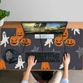 thumbnail image 4 of Long Mouse Pads for Desk,Halloween Pumpkins Ghosts and Spider Webs Desk Mats on Top Of Desks, Desk Mouse Pad Extra Large with 3mm Non-Slip Base and Stitched Edge for Gaming,Work,Home 47.3x23.6in, 4 of 4
