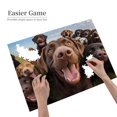 thumbnail image 2 of 500-Piece Wooden Jigsaw Puzzle for Adults - Dogs Pack Close Up Happy , Fun & Challenging Brain Teaser, Stylish Home Decor & Unique Gift, 2 of 7