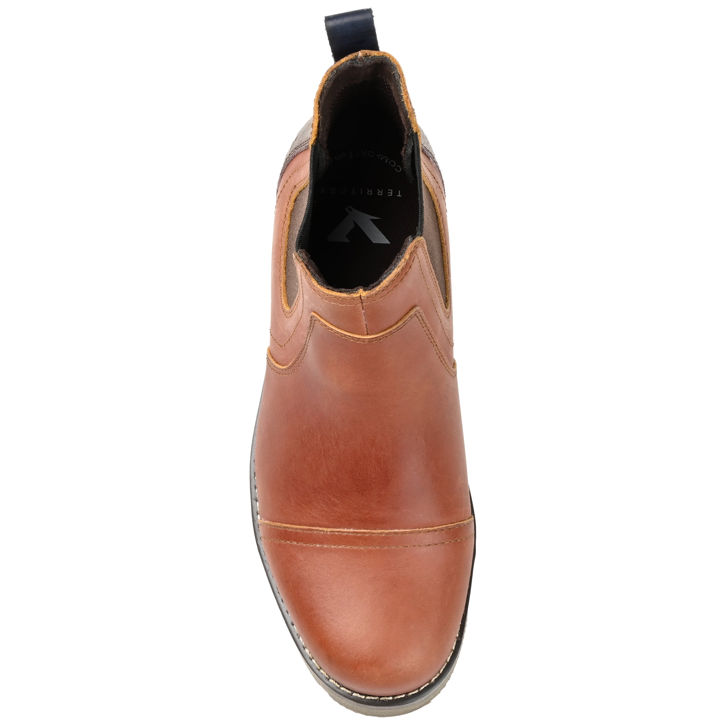 Territory Mens Holloway Pull-on Cap Toe Chelsea Boot