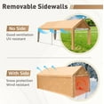 thumbnail image 4 of MF Studio Outdoor 10' X 20' Carport Heavy Duty Car Canopy Storage Shelter with Removable Sidewalls and Doors, Beige, 4 of 14