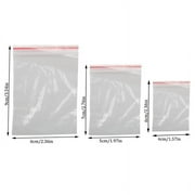 100 Zip lock Bags Reclosable Clear Poly Bag Plastic Baggies Small Jewelry Shipping Bags