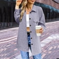 thumbnail image 2 of Vedolay Women Tops Long Sleeve Tunic 2023 Blazer Cardigan Suit Female Fall Clothes Grey,M, 2 of 4