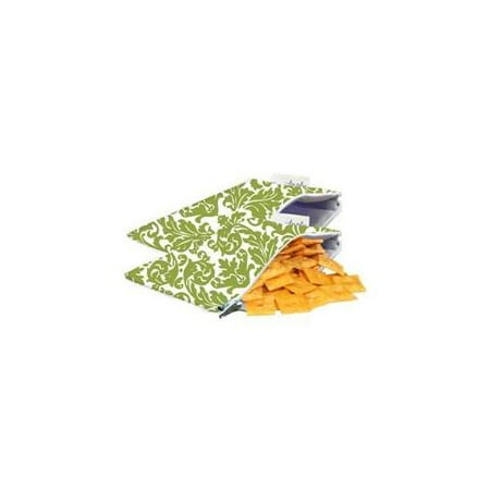 Itzy Ritzy Snack Happensâ ¢ Mini Reusable Snack Bag, Avocado Damask, Mini, 2-Count