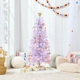 thumbnail image 4 of Best Choice Products 4ft Pre-lit Colored Christmas Tree, Artificial Tree Holiday Decor w/ LED Lights -Lavender, 4 of 9