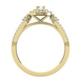 thumbnail image 4 of Dazzlingrock Collection 0.60 Carat (ctw) 14K Round Cut Diamond Ladies Vintage Bridal Halo Engagement Ring, Yellow Gold, Size 7, 4 of 4
