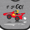 thumbnail image 4 of Inktastic Go Go Go Red Racing Car Boys or Girls Baby Bib, 4 of 4
