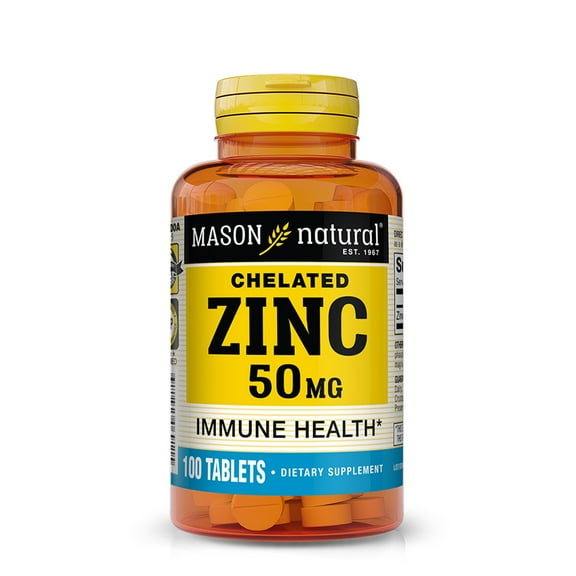 Mason Natural Zinc 50 mg Tablets - Improved Immune Support