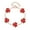 Red Agate Rose Gold, variant on S925 Silver Double-layer Clover Bracelet