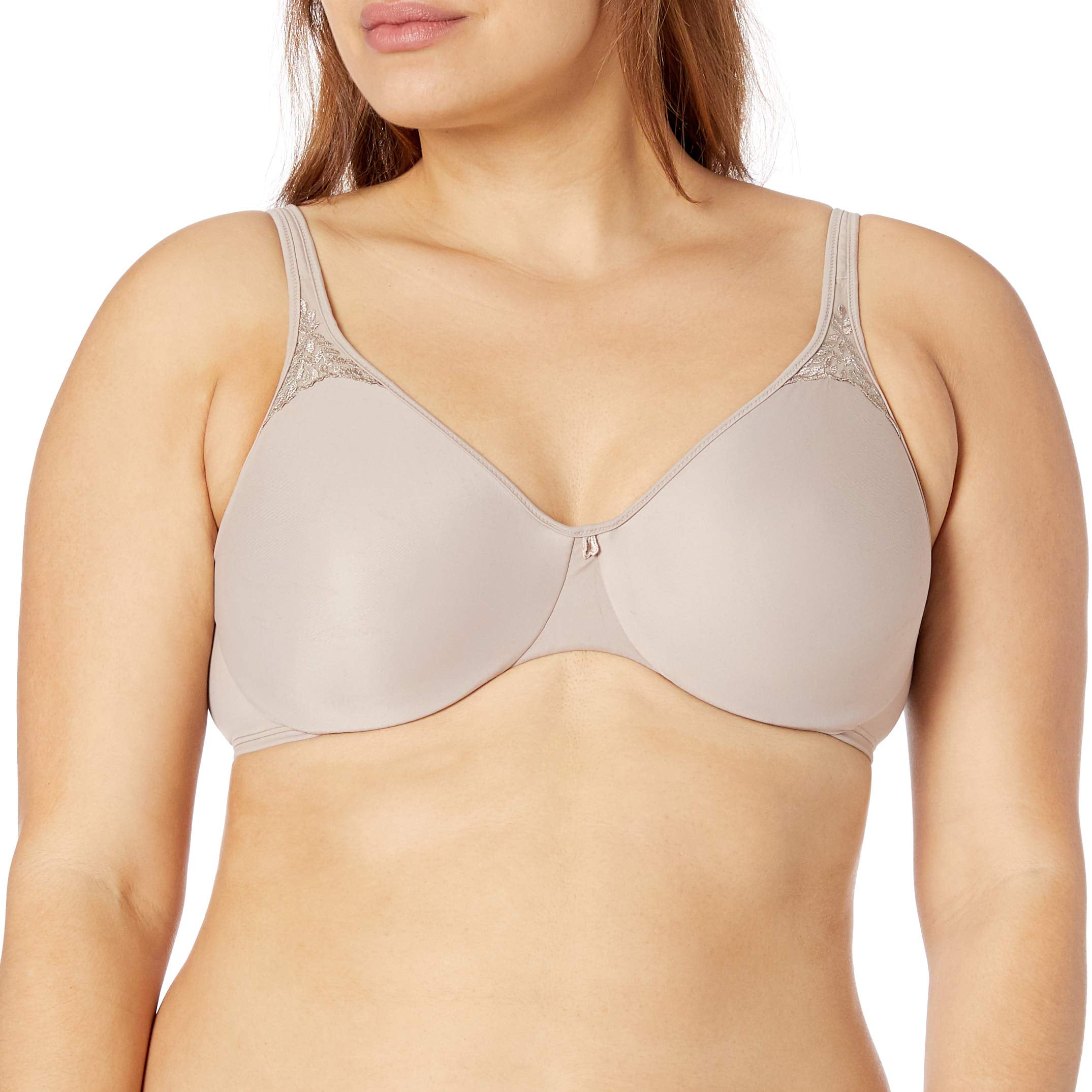2 Pack Soft Taupe and White Bali Minimizer Bra Underwire 3385 at   Women's Clothing store