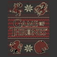 thumbnail image 2 of Men's Game of Thrones Christmas Ugly Sweater  Graphic Tee Charcoal Heather 2X Large, 2 of 5