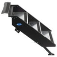 thumbnail image 2 of MOR ryde Entry Step STP-208 Gen 2; 3 Manual Folding Steps; Threshold Height Of 30 Inch To 33-1/2 Inch; With 8 Inch Rise; 500 Pound Capacity; Quick Release Hinge; Wide Top Step, 2 of 6
