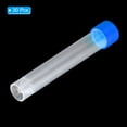 thumbnail image 3 of Unique Bargains 10mL Plastic Test Tubes, 30 Pack Frozen Container Storage Blue Screw Cap, Clear, 3 of 6