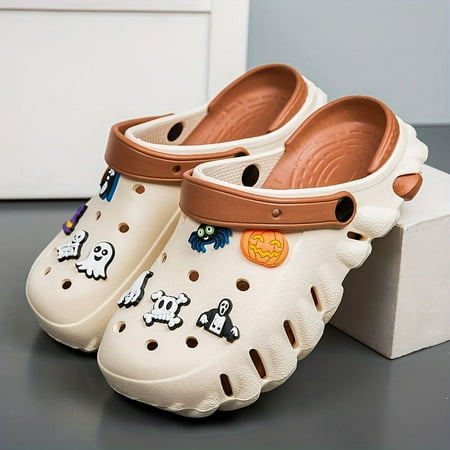 

Men‘s All-Season Cartoon Charmed Clogs Casual Soft-Sole Slip-Ons for Outdoor Comfort & Style