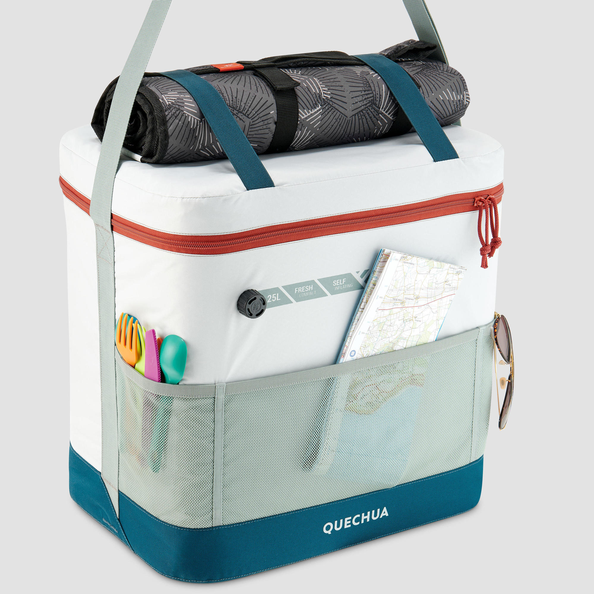 Quechua Camping Soft Cooler Bag 25 Can Capacity photo 3