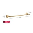 thumbnail image 4 of Delta Cassidy 24" Towel Bar, Champagne Bronze, 4 of 4