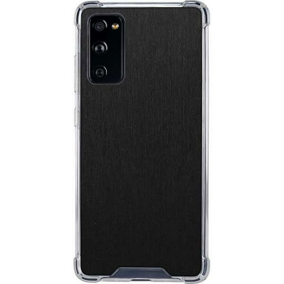 Skinit Textures Black Brushed Steel Texture Galaxy S20 FE Clear Case