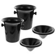 thumbnail image 4 of unbranded 2Pcs Black Wine Tasting Spittoon Plastic Material with Funnel for Wine Cellars, 4 of 7