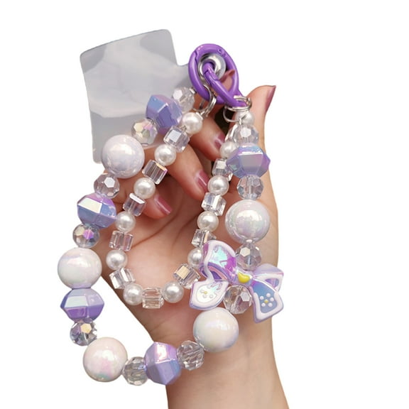 lixuesong Handmade Beaded Phone Lanyard With Adjustable Wrist Strap Delicate Design For Smartphones Keys Accessories