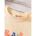 thumbnail image 4 of Coduop Toddler Kid Boy Girl Short Sleeve Letter Print T-Shirt Tops Shirts Blouse 3-12 Years, 4 of 9