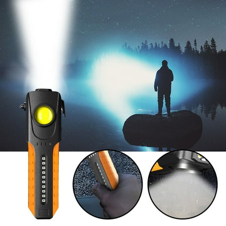 

Clearance!aoksee Work Light Rechargeable LED Work Light Portable Flashlight 3 Modes With Magnetic Base And Hook Mechanic Light For Car Repairing/Under Hood/Emergency Camping Accessory