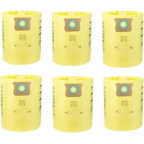 10-14 Gallon High Efficiency Collection Bag, Compatible with Shop-Vac 10-14 Gallon Wet/Dry Vacuum Cleaners ， 6-Pack, 90672, Type I