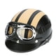 thumbnail image 1 of Moto Scooter cara abierta medio casco de cuero con visera UV, 1 of 8