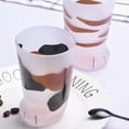 thumbnail image 4 of Vaso de cristal creativo con forma de pie de gato, vaso de bebida de cerveza con garra de gato esmerilado Wmkox8yii  FHAKJF275, 4 of 9
