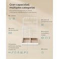 thumbnail image 4 of SONGMICS Exhibidor de Joyeria con Marco de Metal y Bandeja Forrada de Terciopelo Dorado, 4 of 5