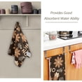 thumbnail image 3 of Dreamtimes Hoho Merry Chrismtas Hand Towels 2 PCS, Gingerbread Snowflake Kitchen Towel Ultra Soft and Highly Absorbent,Decorative Fingertip Face Towel for Bathroom Hotel, 28.3"x 14.4", 3 of 6