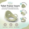 thumbnail image 2 of Dolu Nuve Toddler Toilet Training Seat Insert with High-Arched Backrest, Green, 2 of 6